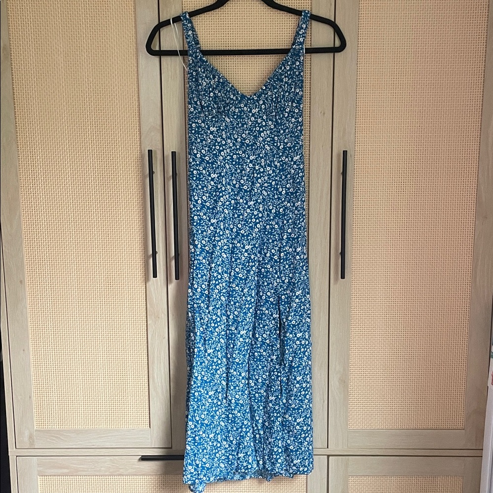 Blue Floral Summer Dress